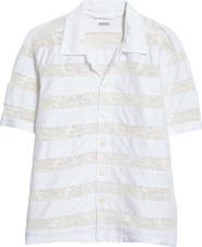Bode Tennis Lace Cotton Camp Shirt