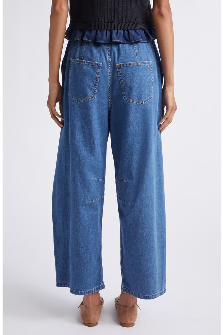 Brooks Barrel Leg Drawstring Ankle Jeans, Alternate, color, LIGHT WASH