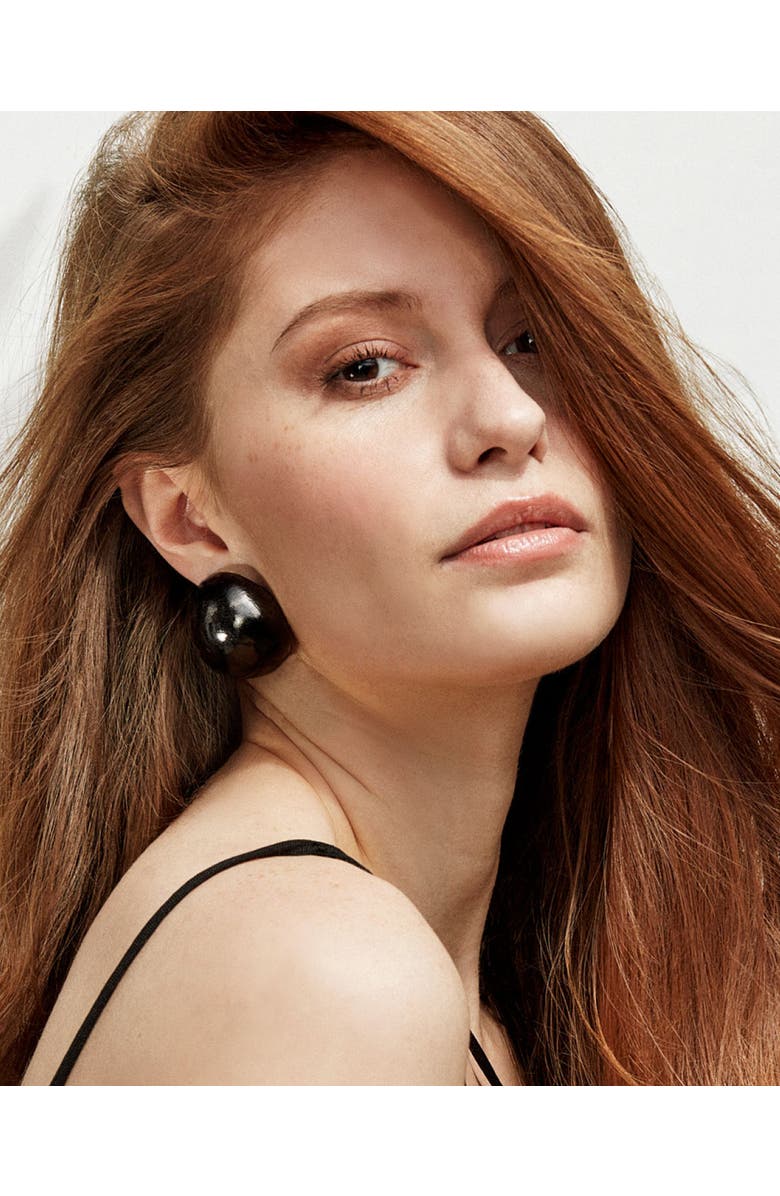 Saulė Label Gaia Jumbo Earrings, Alternate, color, Obsidian Orb