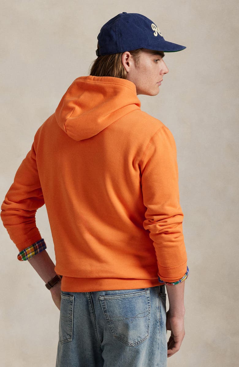 Polo Ralph Lauren Cotton Blend Fleece Hoodie, Alternate, color, Bedford Orange
