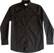 Dapper Boi Slate Black Essential Long Sleeve Button-Up