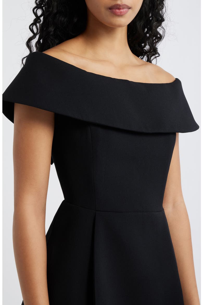 Erin Off the Shoulder Minidress, Alternate, color, BLACK