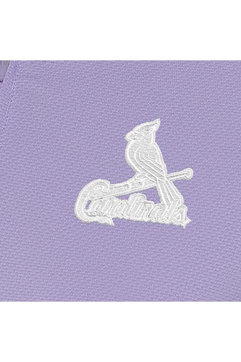 Women's Antigua  Purple St. Louis Cardinals Finish Quarter-Zip Pullover Top, Alternate, color, Purple