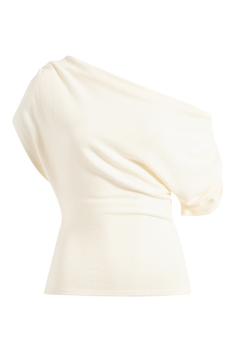 Iris One-Shoulder Knit Top, Main, color, FIOR DI LATTE