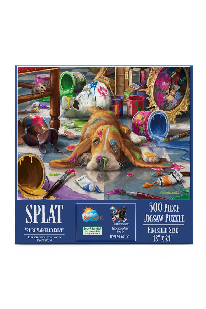 Splat 500 piece Jigsaw Puzzle for Adults, Alternate, color, Multicolor