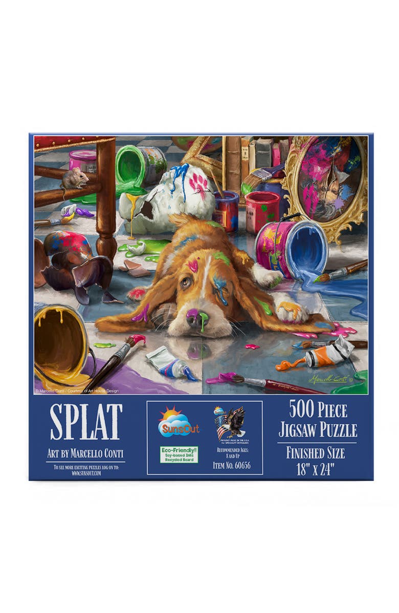 Sunsout Splat 500 piece Jigsaw Puzzle for Adults, Alternate, color, Multicolor