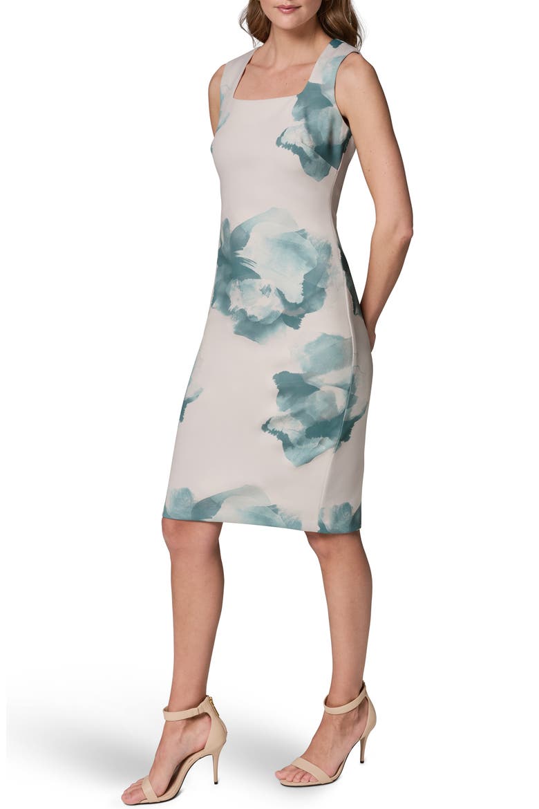 Sleeveless Sheath Dress, Alternate, color, WATRLILY MULTI