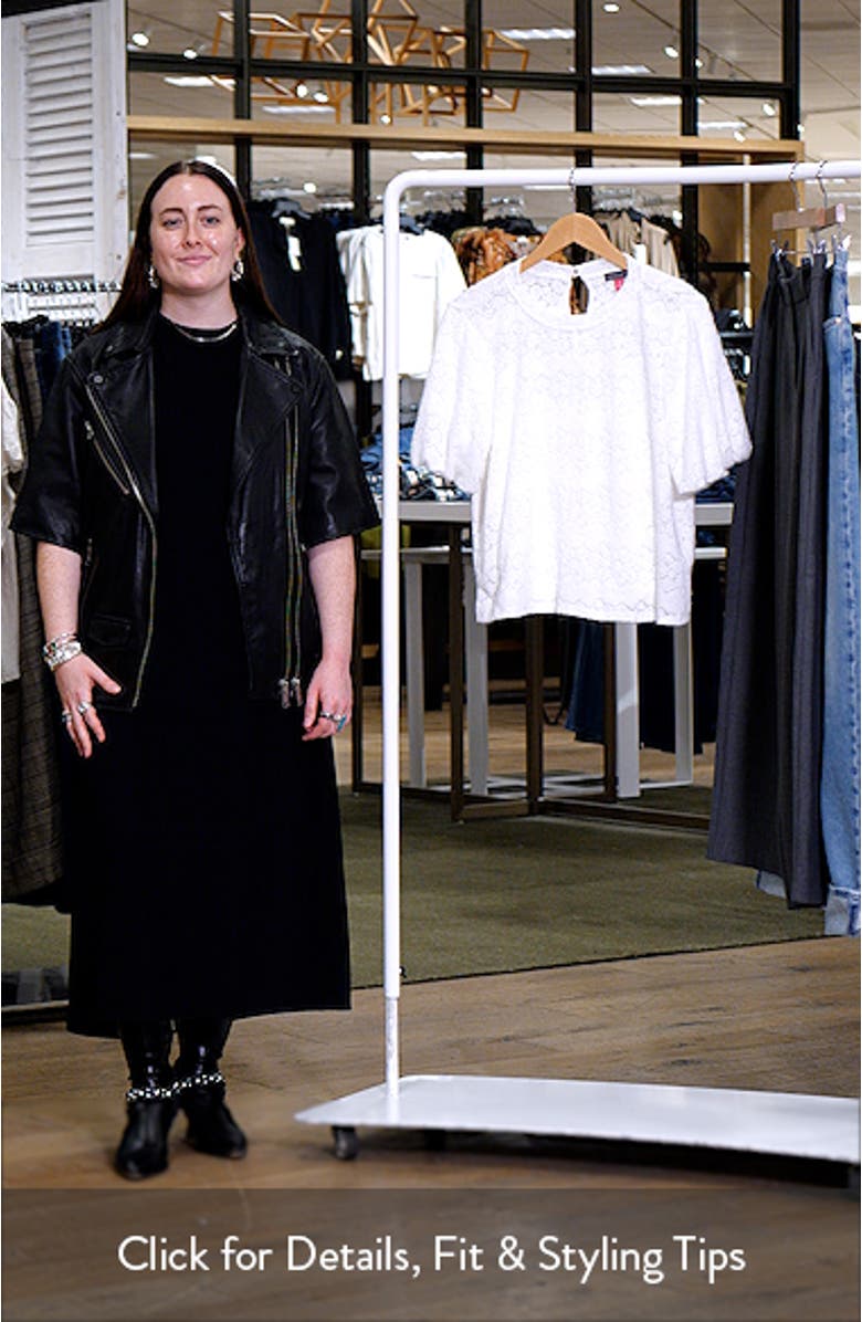 Floral Detail Puff Sleeve Sweater, sales video thumbnail