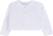 Feltman Brothers Cotton Pointelle Crop Cardigan