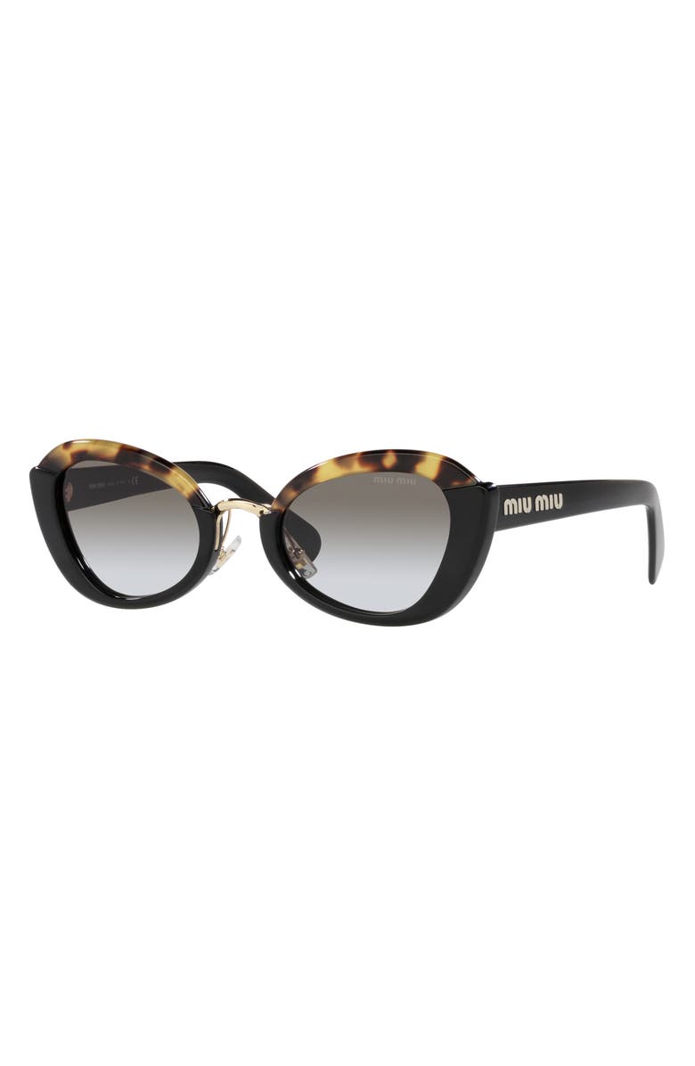 Miu Miu 53mm Butterfly Sunglasses, Alternate, color, 