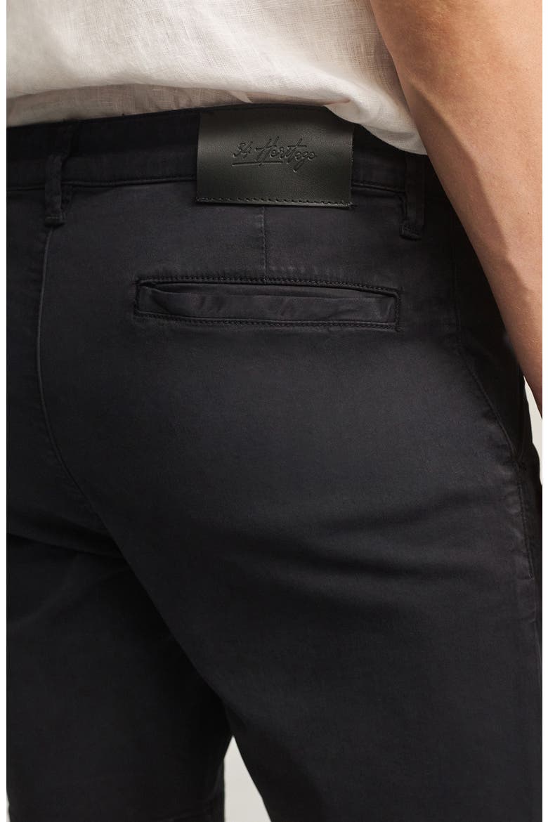 Arizona Slim Fit Flat Front Chino Shorts, Alternate, color, NAVY TWILL