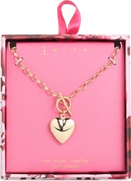 Leith Heart Toggle Necklace