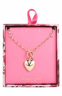 Leith Heart Toggle Necklace