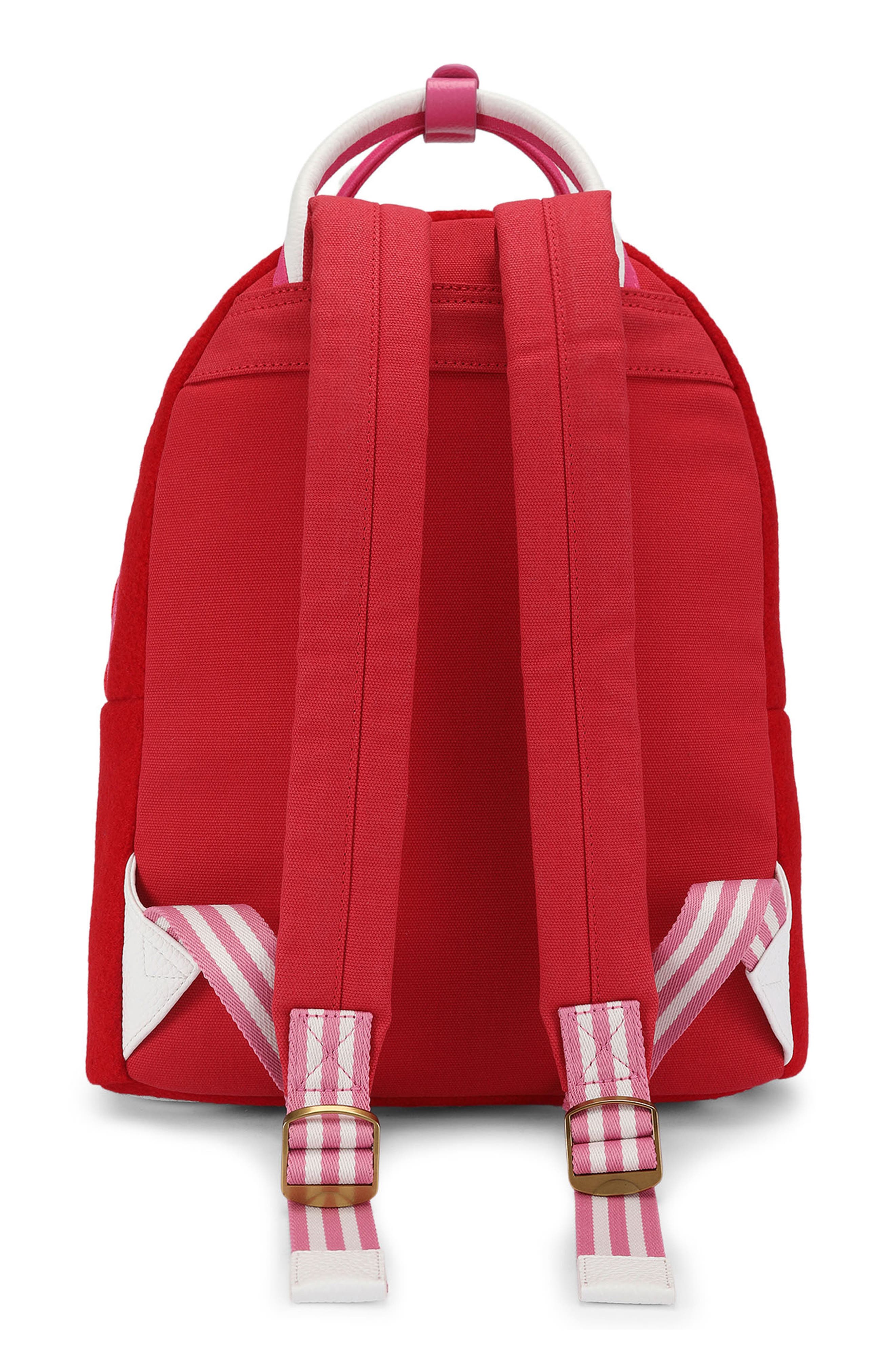 Large Southbank Wool Backpack, Alternate, color, RED