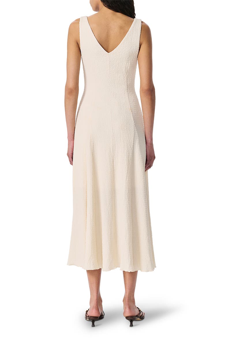 Lou Crinkled Midi Dress, Alternate, color, IVORY