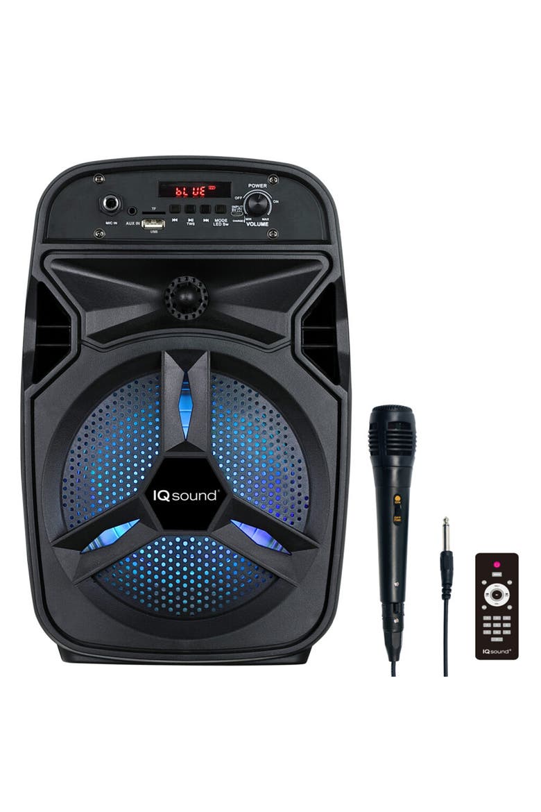 8" Bluetooth LED Display Speaker With Remote Control, Main, color, Black