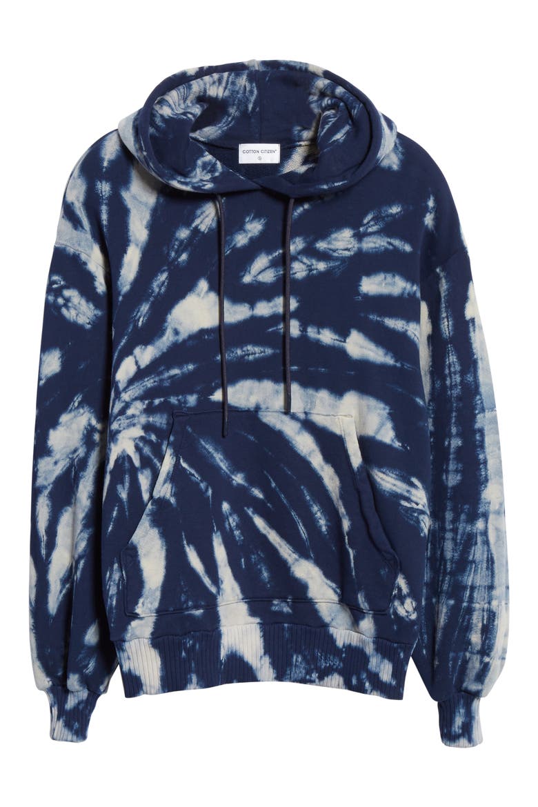 Brooklyn Oversize Tie Dye Hoodie, Alternate, color, ULTAMARINE RAIN
