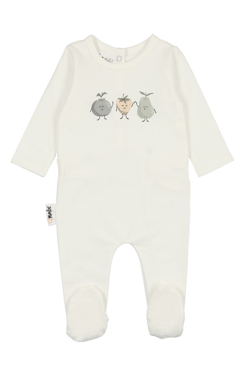 Manière Fruity Friends Footie, Main, color, White