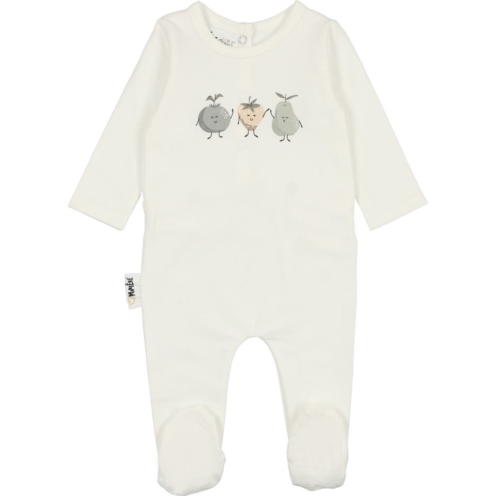 Maniere Manière Fruity Friends Footie In Neutral