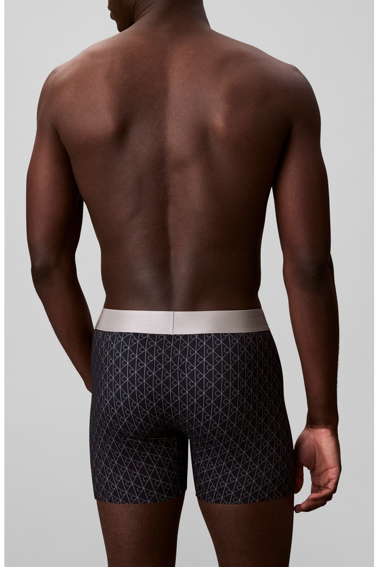Brushed Microfiber Jersey Boxer Briefs, Alternate, color, BLACK/ ASHFORD GRAY