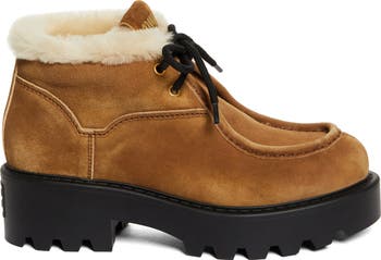 Boyfriend Genuine Shearling Lined Chukka Boot