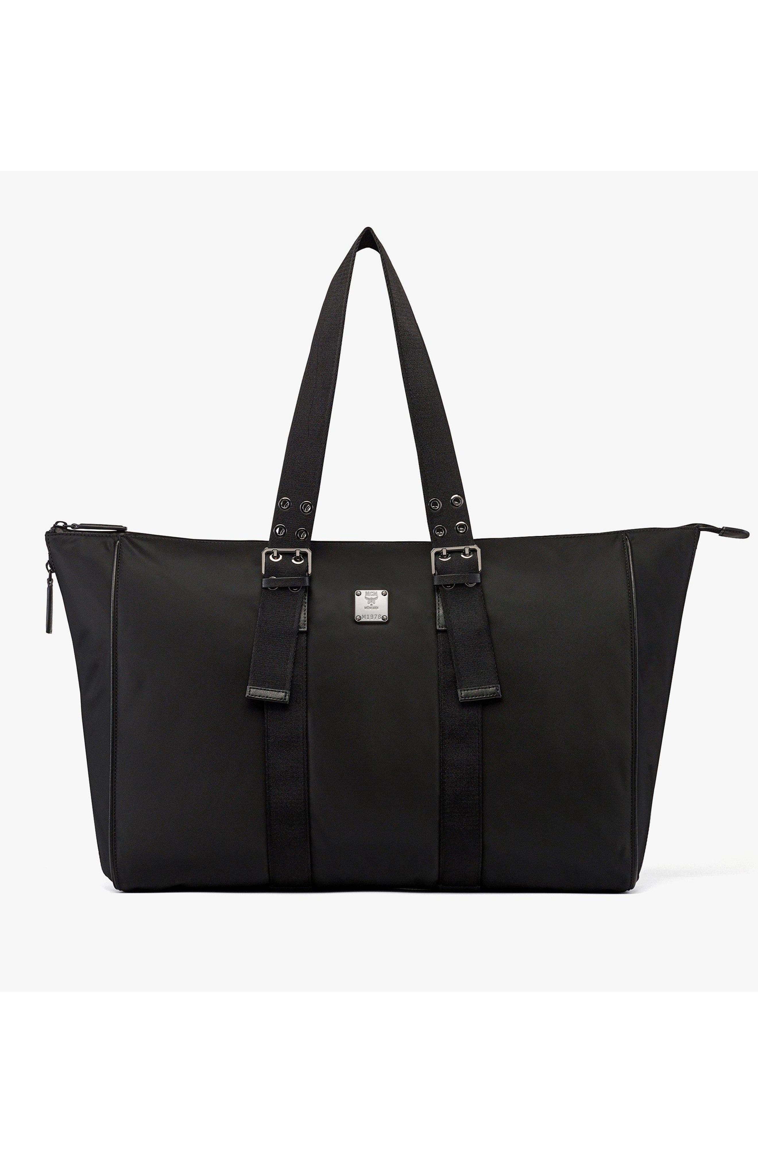X-Large Aren Nova Tote in Monogram ECONYL®, Main, color, Black