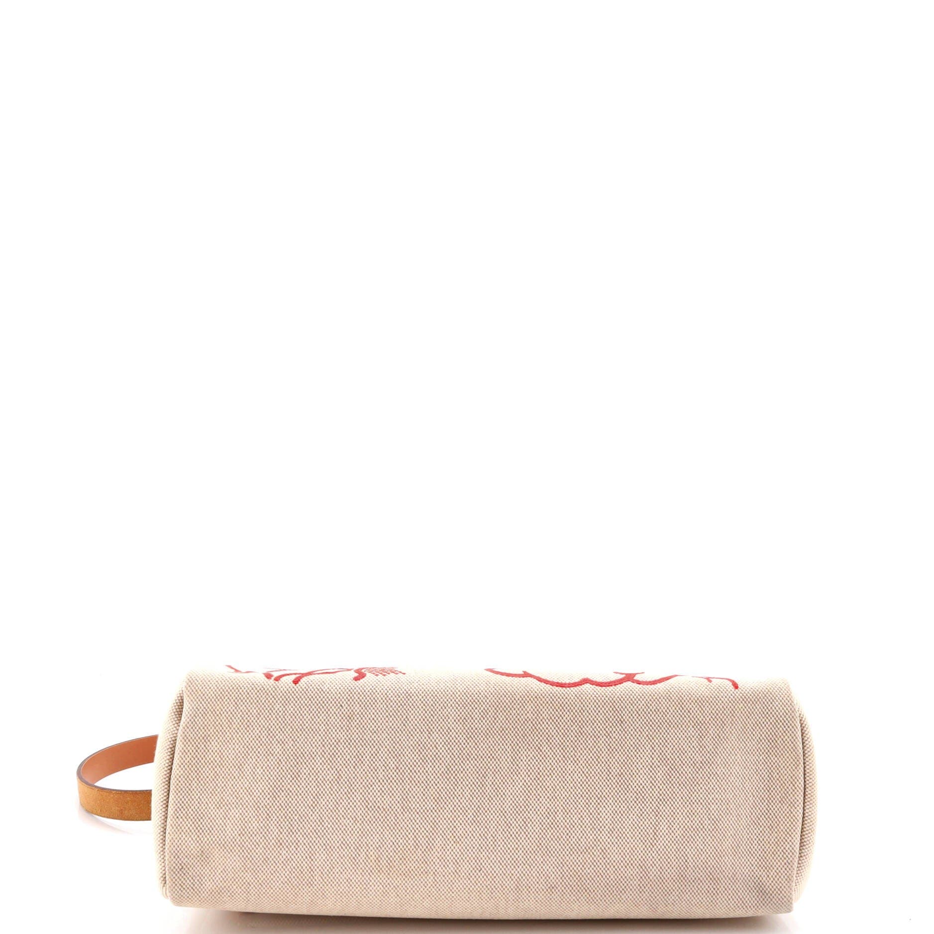 Pre-Owned Hermes Herbag Zip Pegase Pop Toile and Leather 31, Alternate, color, Gold