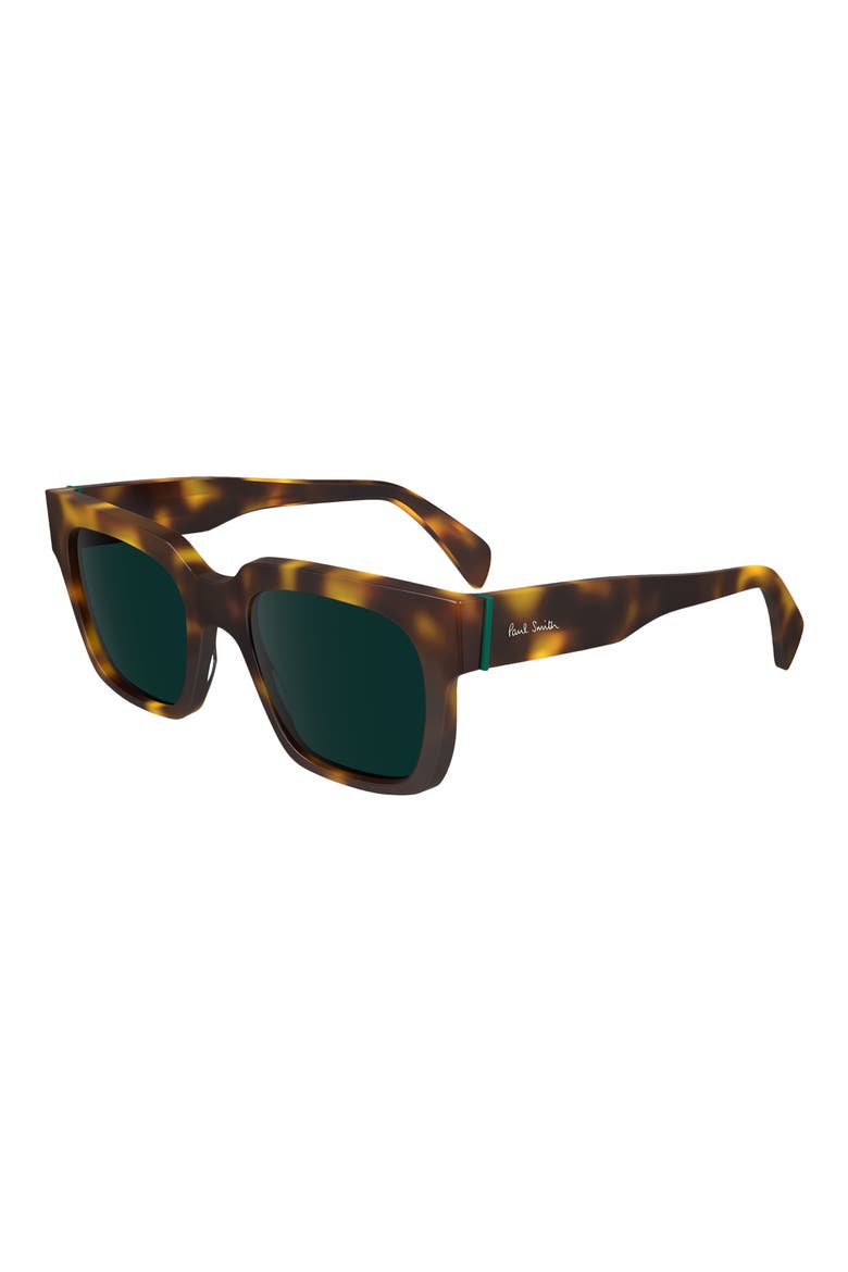 Kenley 52mm Rectangular Sunglasses, Alternate, color, HAVANA