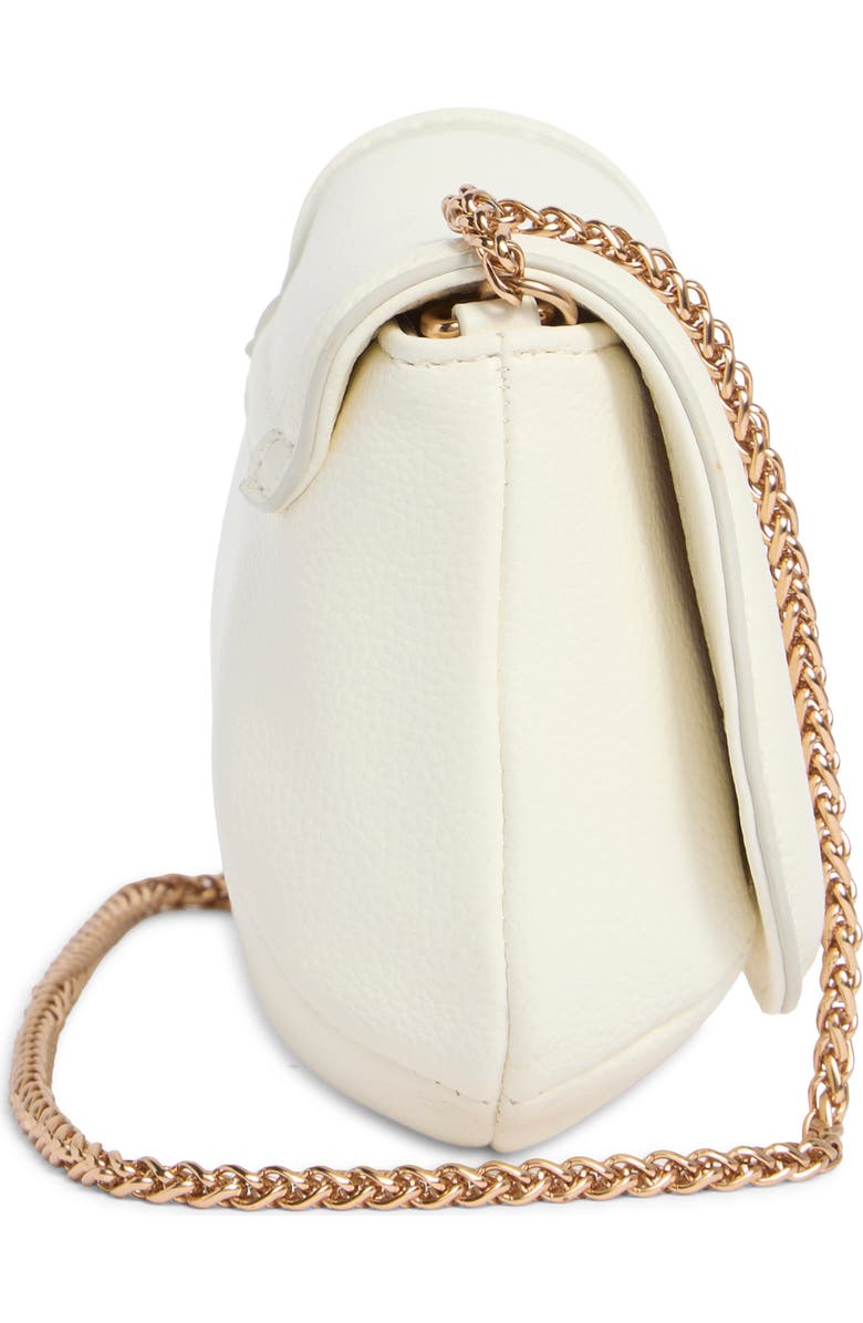 Sam Edelman Jasmine Small Flap Shoulder Bag, Alternate, color, Milky White
