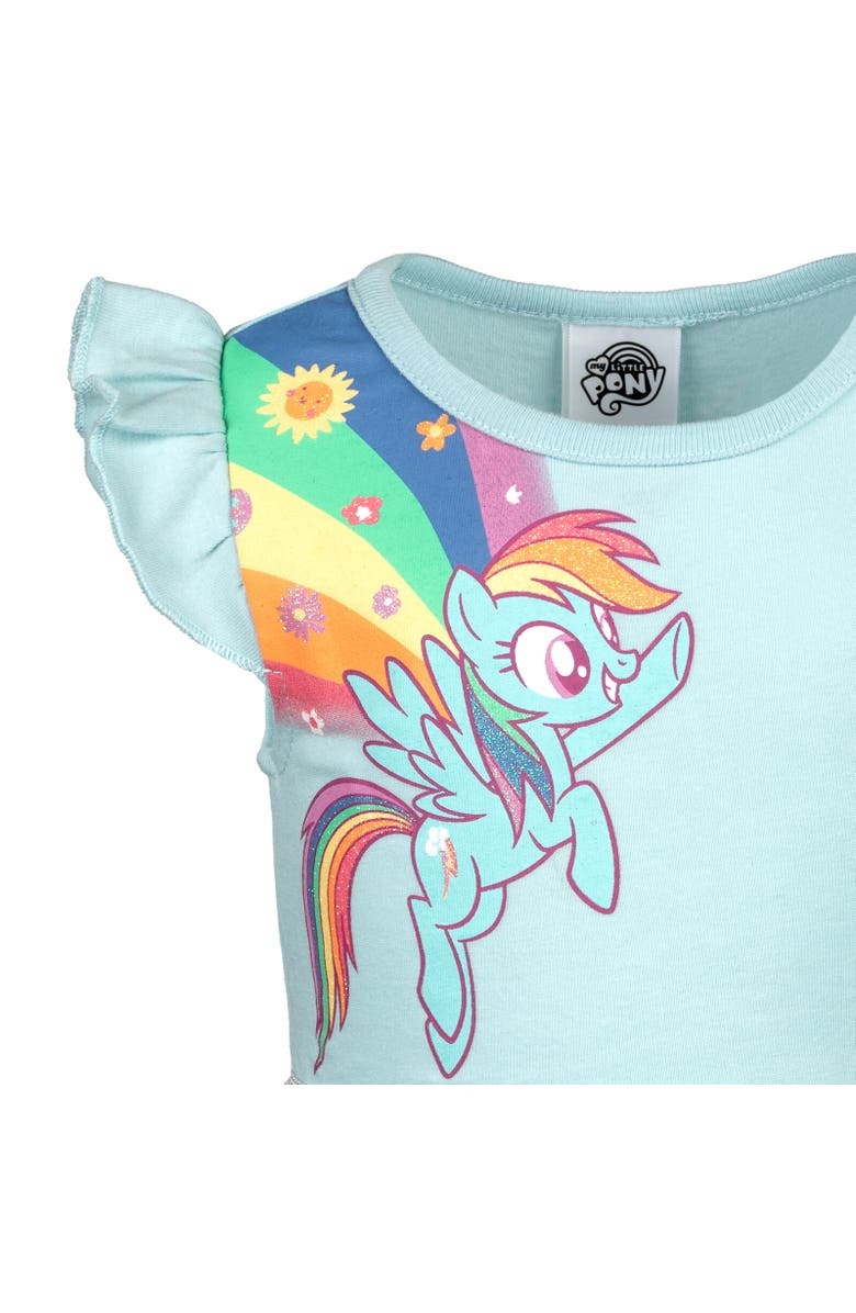 MY LITTLE PONY Rainbow Dash Short Sleeve Tulle Dress, Alternate, color, Blue