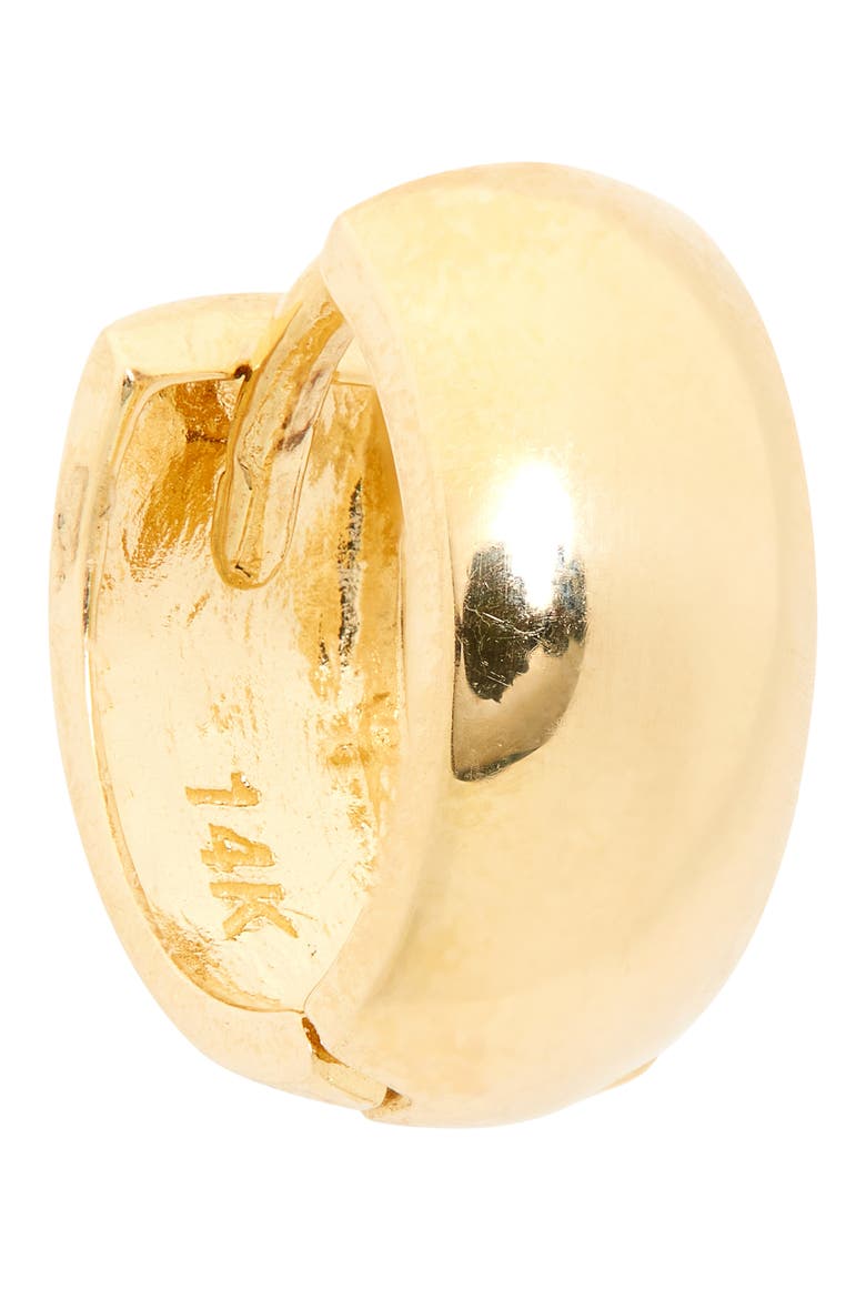 Katharine 14K Gold Huggie Hoop Earrings (Nordstrom Exclusive), Alternate, color, 14K YELLOW GOLD