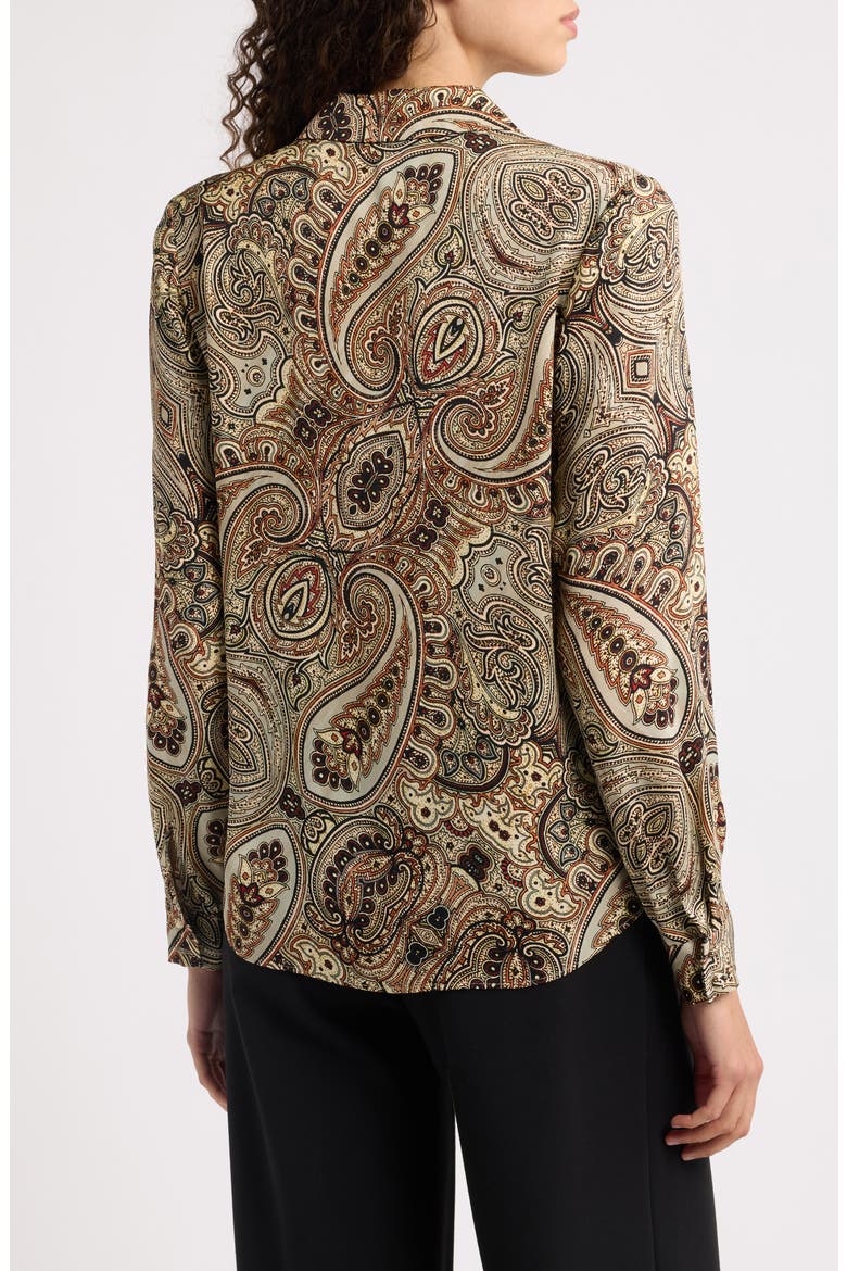The Pria Silk Blend Printed Shirt, Alternate, color, FOLKLORE