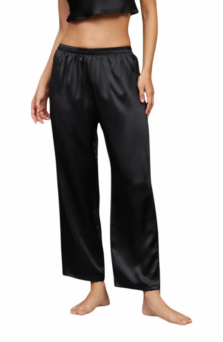 SILKSILKY Pure Silk Classic Women's Sleep Pants, Main, color, 