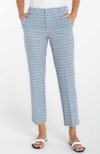 Kelsey Jacquard Slit Hem Tapered Trousers