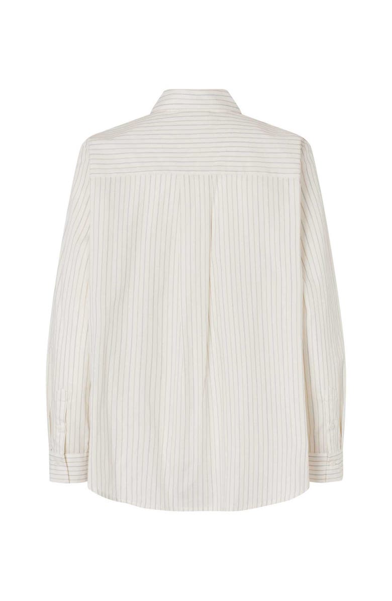 Masai Copenhagen MaImma 100% Cotton Long Sleeve Shirt, Alternate, color, Jet Stream