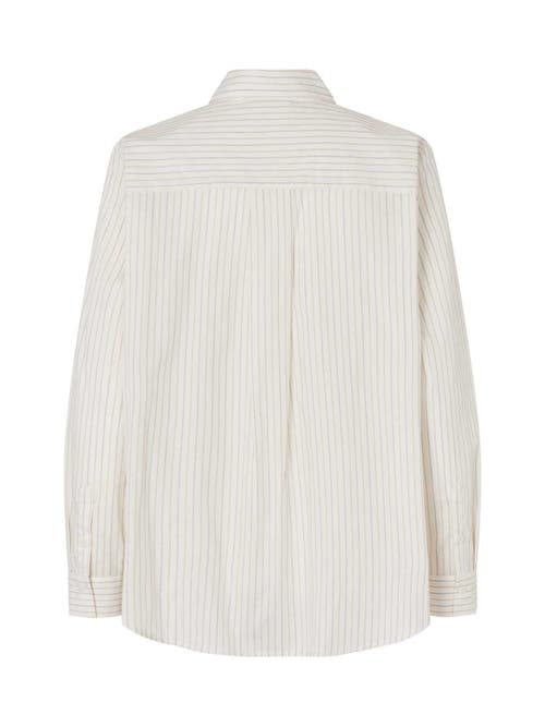 Masai Copenhagen Maimma 100% Cotton Long Sleeve Shirt In Animal Print