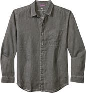 Tommy Bahama Sea Glass Breezer Classic Fit Button-Up Linen Shirt
