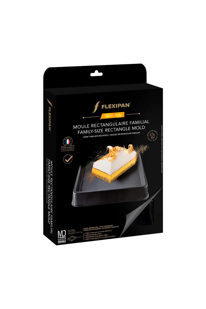 Flexipan Family Size Rectangle Mold, Alternate, color, Black