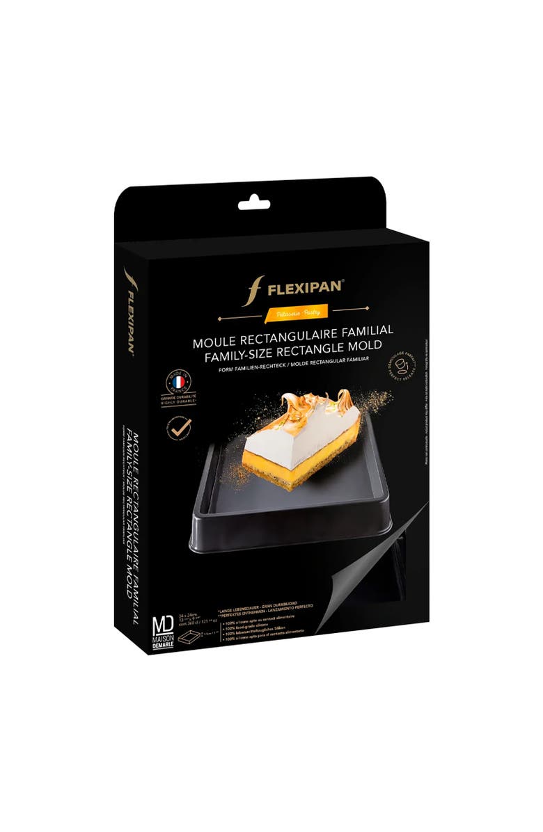 Silpat Flexipan Family Size Rectangle Mold, Alternate, color, Black