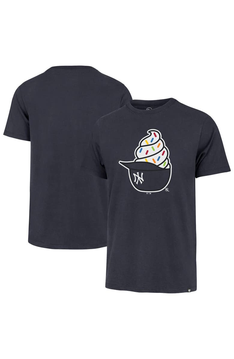 '47 Men's '47 Navy New York Yankees Ice Cream Helmet Franklin T-Shirt, Main, color, Navy