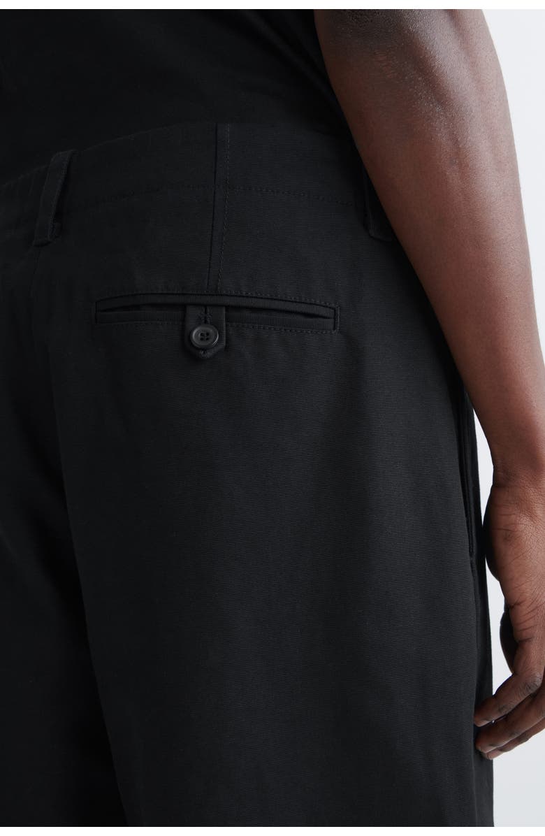 COS Cotton-Canvas Regular-Fit Straight-Leg Chinos, Alternate, color, Black