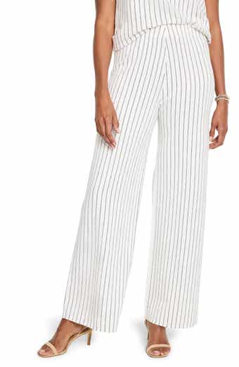 NIC+ZOE Destination Stripe Wide Leg Knit Pants