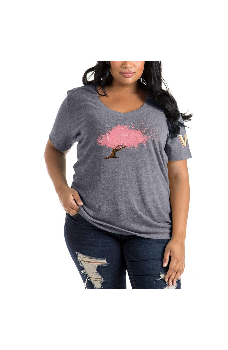 New Era Women's New Era Gray Washington Nationals 2022 City Connect Plus Size V-Neck T-Shirt, Alternate, color, 