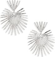 Kenneth Jay Lane Fan Drop Earrings