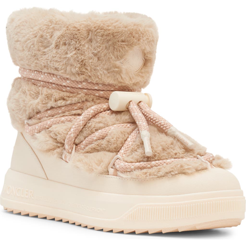Moncler Mon Altive Faux Fur Snow Boot In Multi
