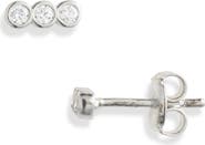THE SIS KISS Loverly Crystal Bar Stud Earrings