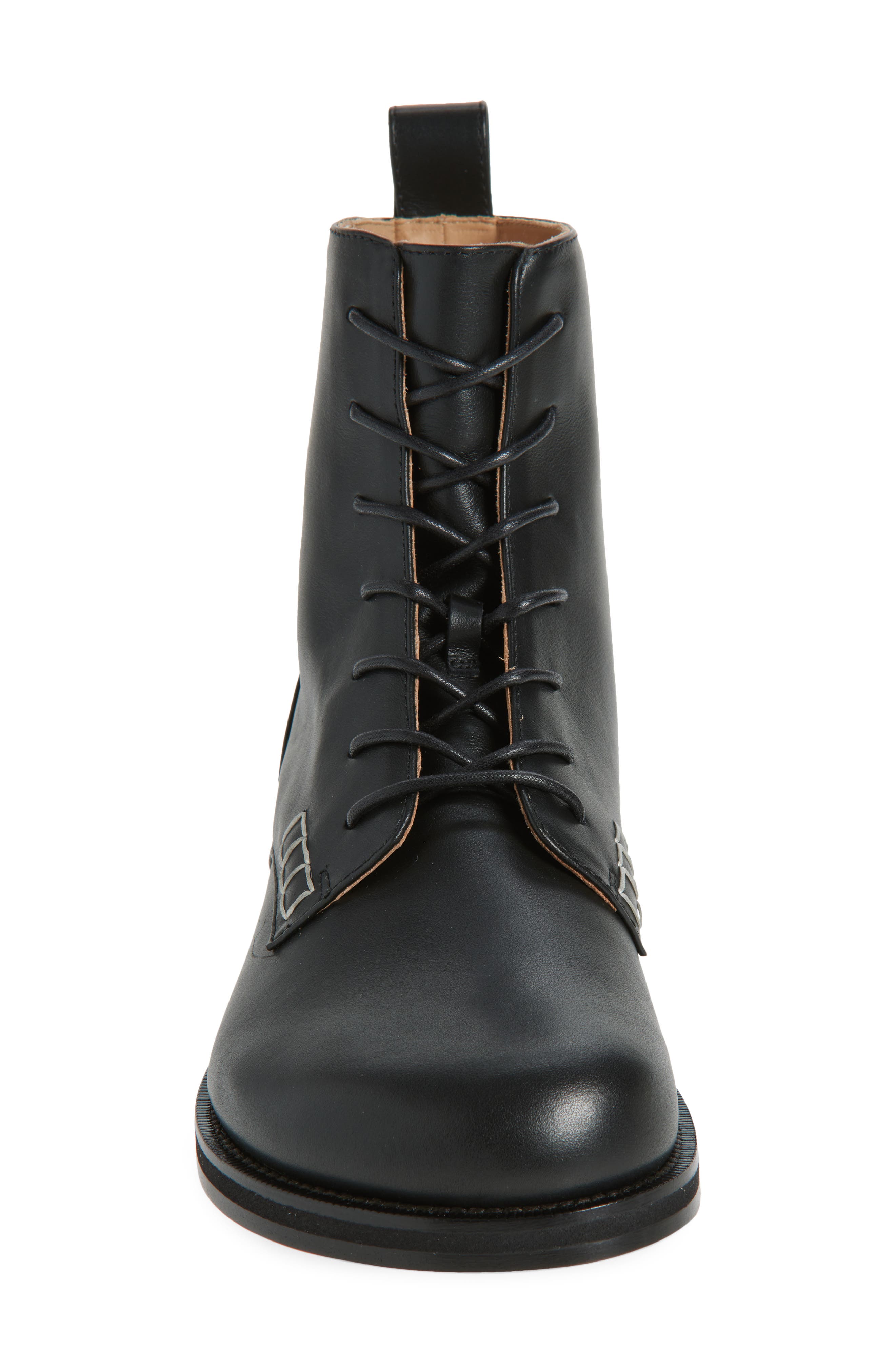 JW Anderson Loafer Lace-Up Boot, Alternate, color, Black 999