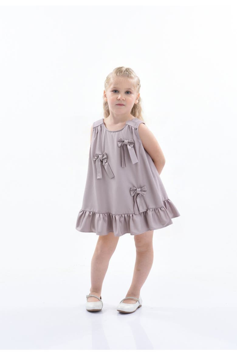 Sofia Bow Dress, Alternate, color, Purple