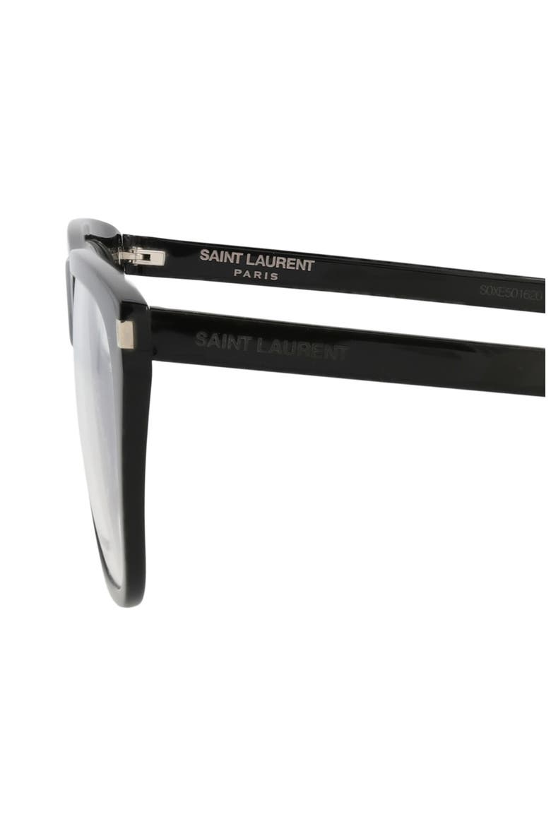 57mm Square Optical Frames, Alternate, color, BLACK BLACK TRANSPARENT