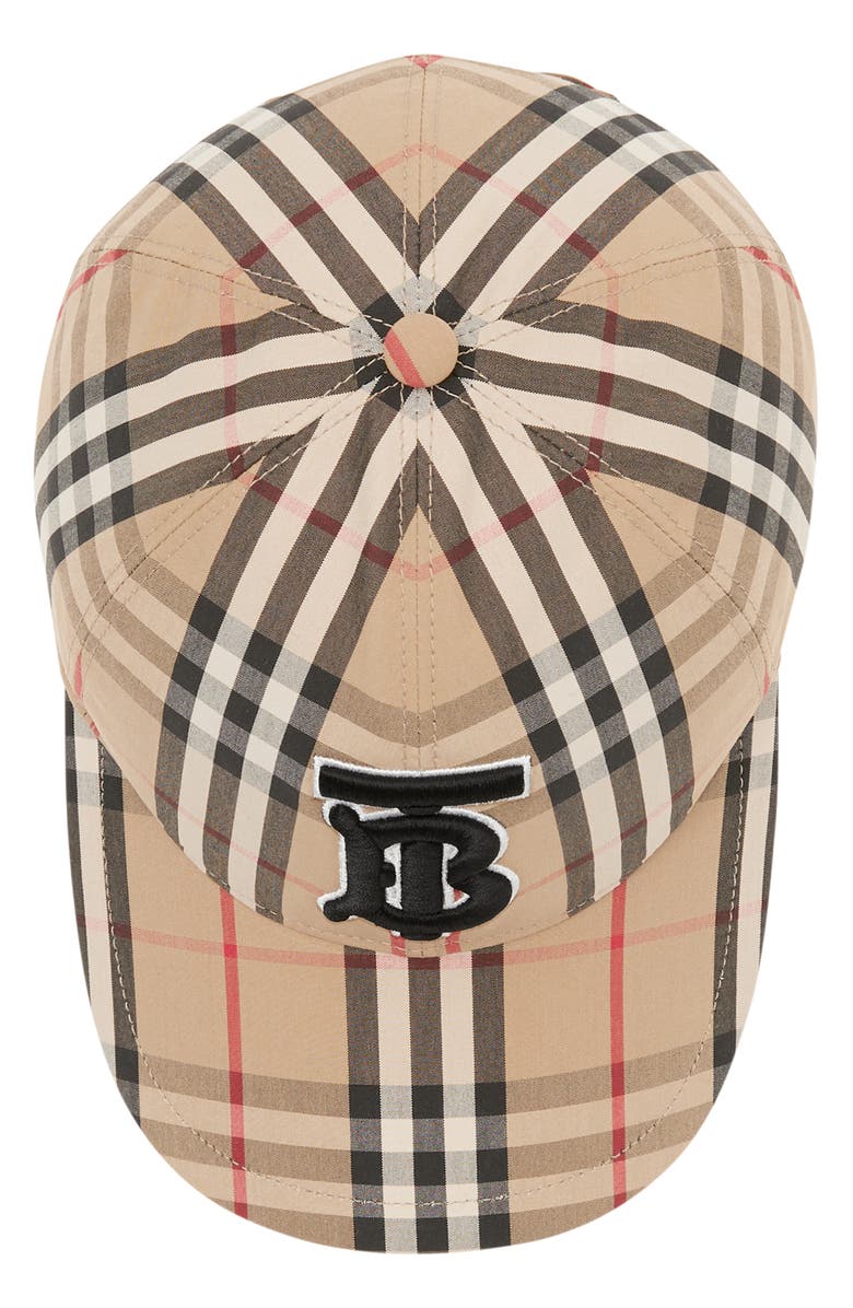  Burberry Vintage Check Baseball Cap, Alternate, color, 